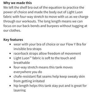 lululemon athletica Tops - Lululemon Brisk Bloom Cool Racerback lululemon athletica Tops - Lululemon Brisk Bloom Cool Racerback